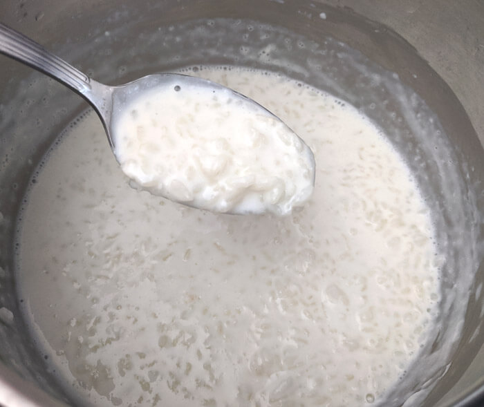 каша на молоке рисовая